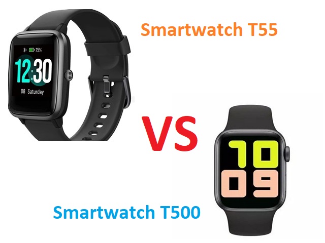 Perbedaan Smartwatch T55 dan T500, Mana yang Lebih Baik?